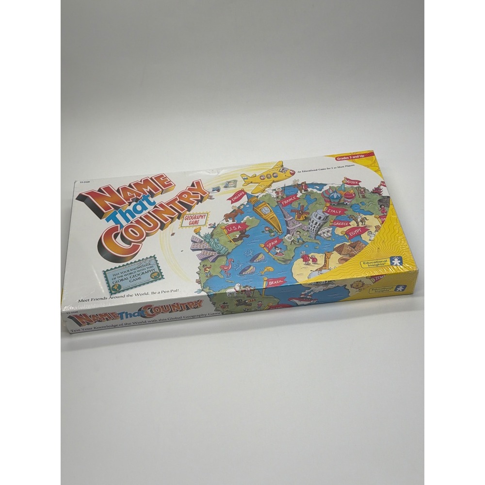 Educational Insights Name That Country Geography Board Game EI-3168 New Sealed